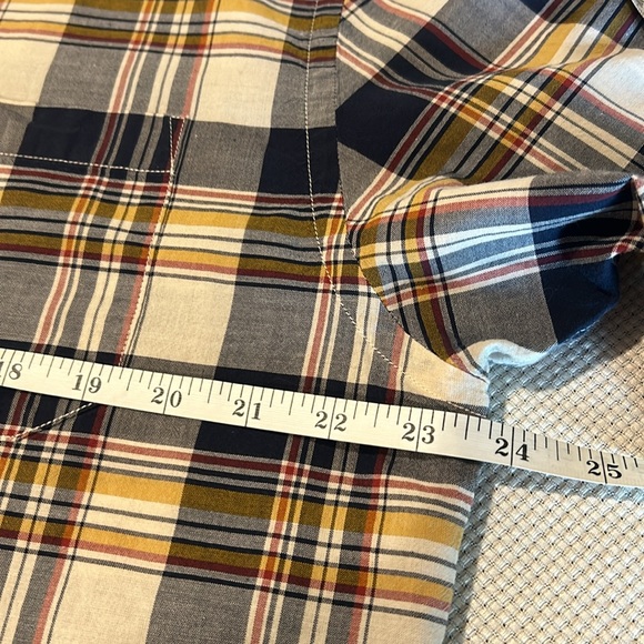 Pendleton Seaside Plaid Cotton Short Sleeve Button Down Shirt -Large - Picture 6 of 10